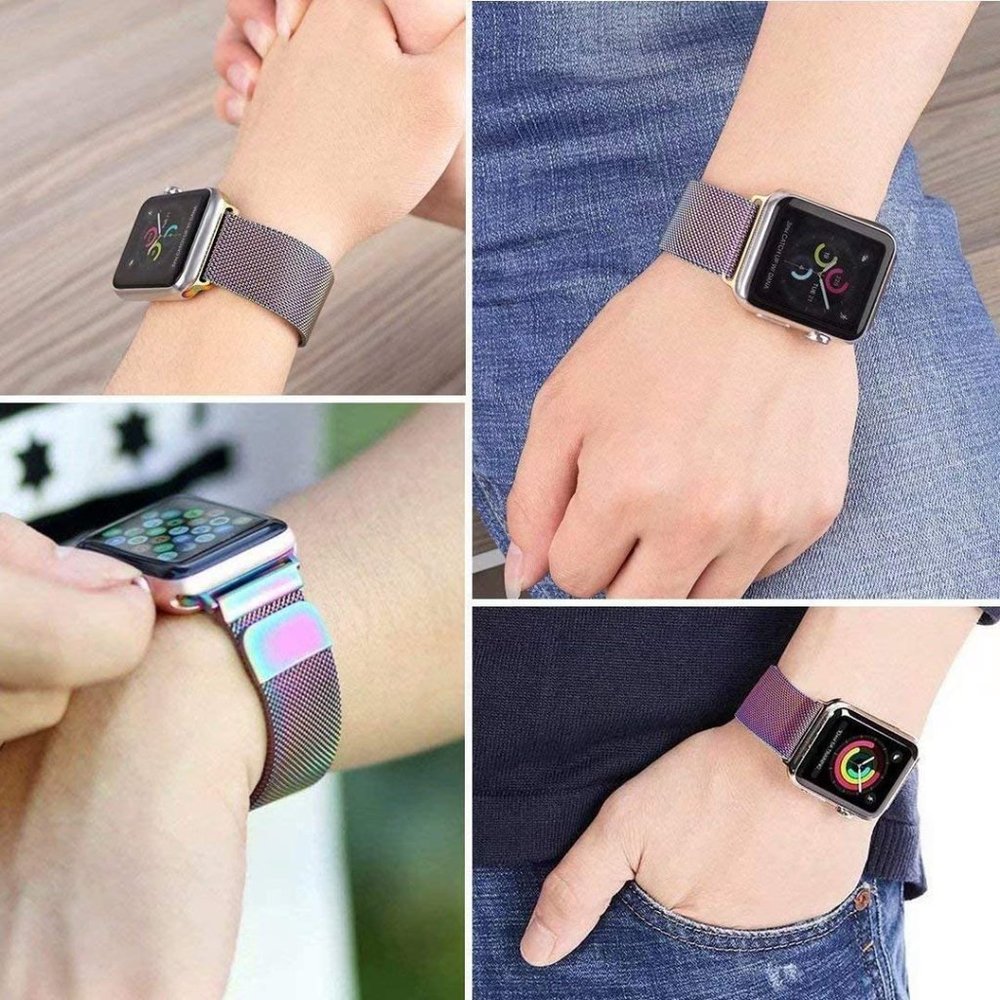 NEW Rainbow Magnetic Loop Band For Apple Watch - Picture 3 of 5
